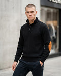 Zumieze - Tator | Cable-Knit Elbow-Patch Sweater Men
