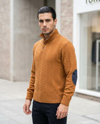 Zumieze - Tator | Cable-Knit Elbow-Patch Sweater Men