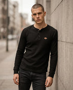 Zumieze - Lamar | Waffle-Knit Henley Shirt Men