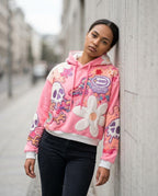Zumieze - Sesel | Appliquéd Cropped Hoodie Unisex