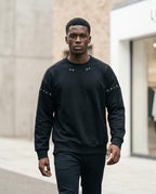 Zumieze - Vavin | Eyelet-Detailed Crewneck Sweatshirt Men