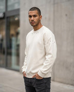 Zumieze - Vavin | Eyelet-Detailed Crewneck Sweatshirt Men