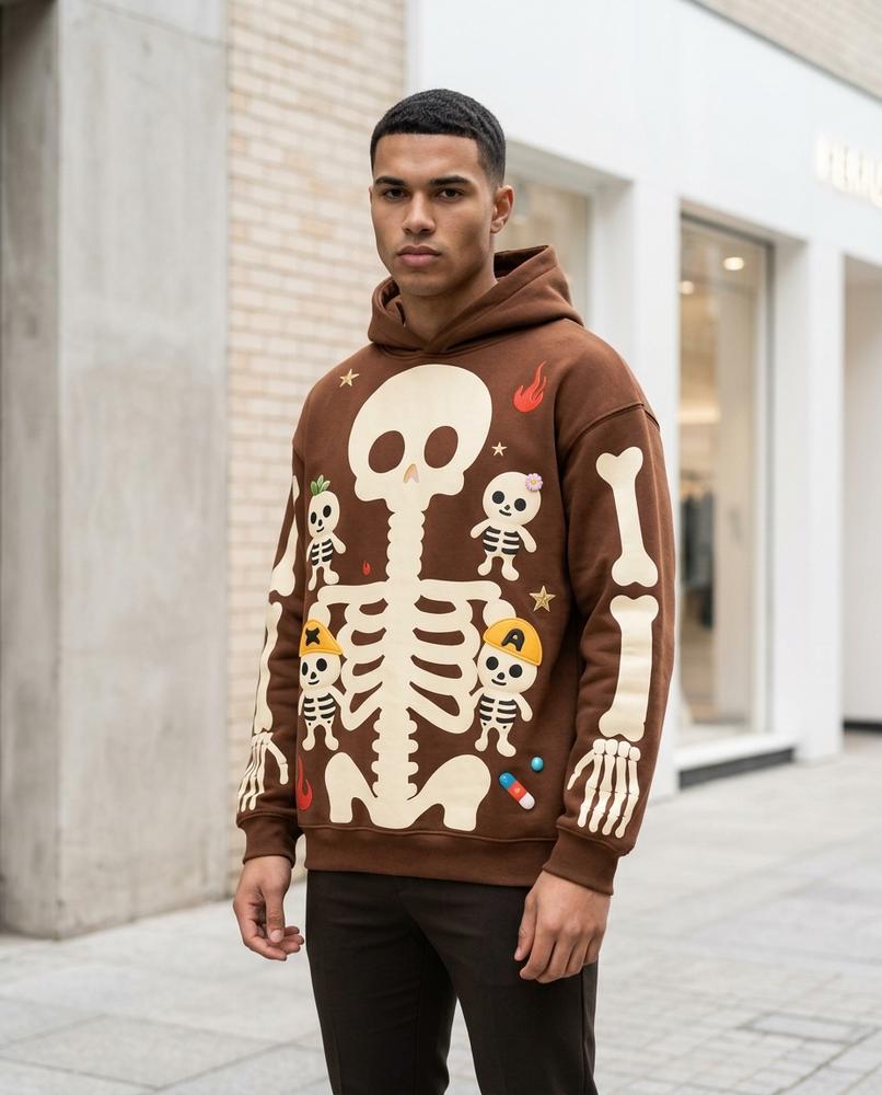 Zumieze - Lylar | Appliquéd Textured Hoodie Men