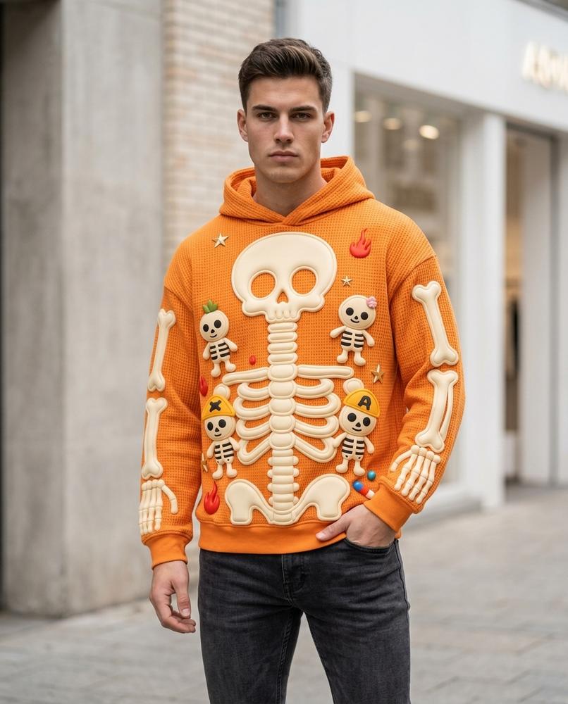 Zumieze - Lylar | Appliquéd Textured Hoodie Men