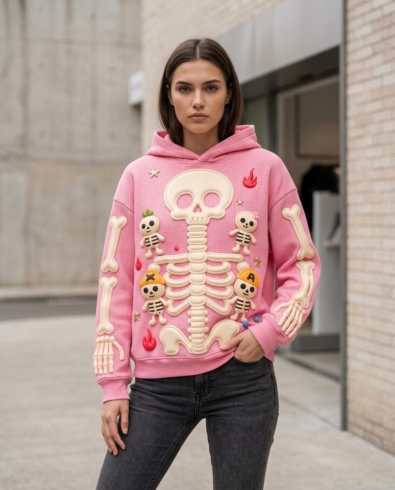 Zumieze - Lylar | Appliquéd Textured Hoodie Men