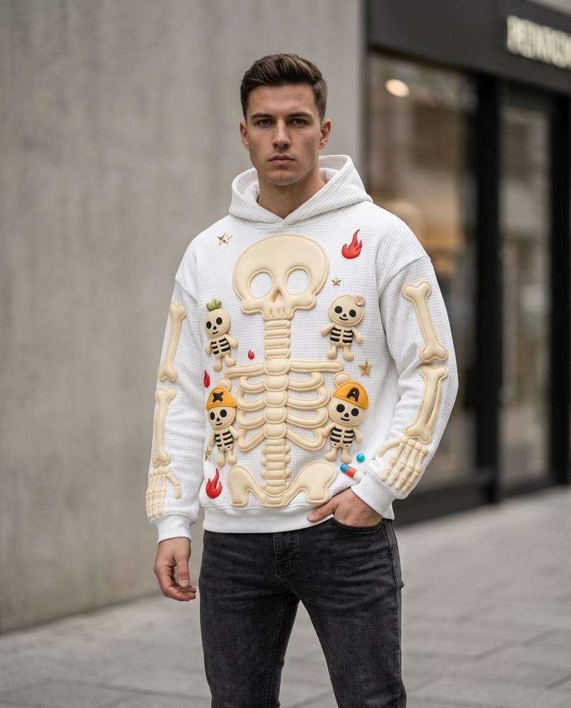 Zumieze - Lylar | Appliquéd Textured Hoodie Men