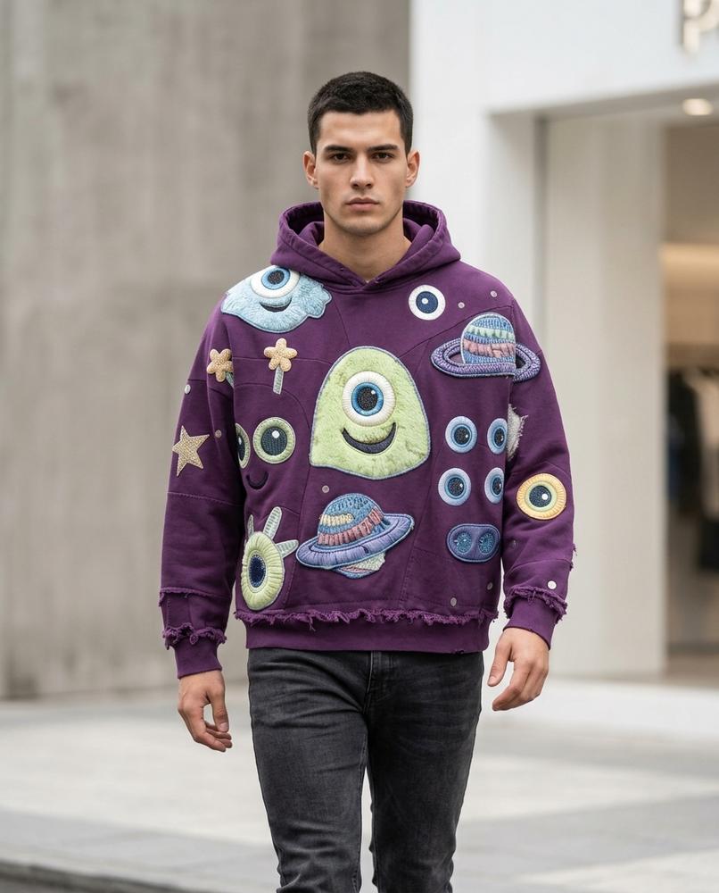Zumieze - Eilon | Appliquéd Graphic Hoodie Unisex