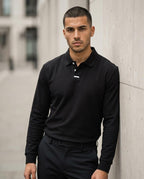 Zumieze - Senal | Long-Sleeved Textured Polo Shirt Men