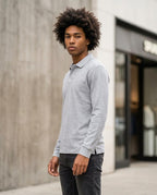Zumieze - Senal | Long-Sleeved Textured Polo Shirt Men