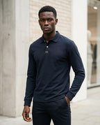Zumieze - Senal | Long-Sleeved Textured Polo Shirt Men