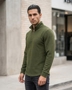 Zumieze - Lyser | Quilted Quarter-Zip Sweater Men