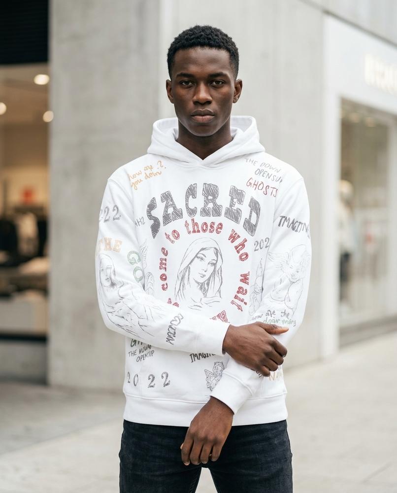 Zumieze - Kalor | Graphic Relaxed-Fit Hoodie Men