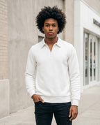 Zumieze - Satir | Textured Quarter-Zip Sweater Men