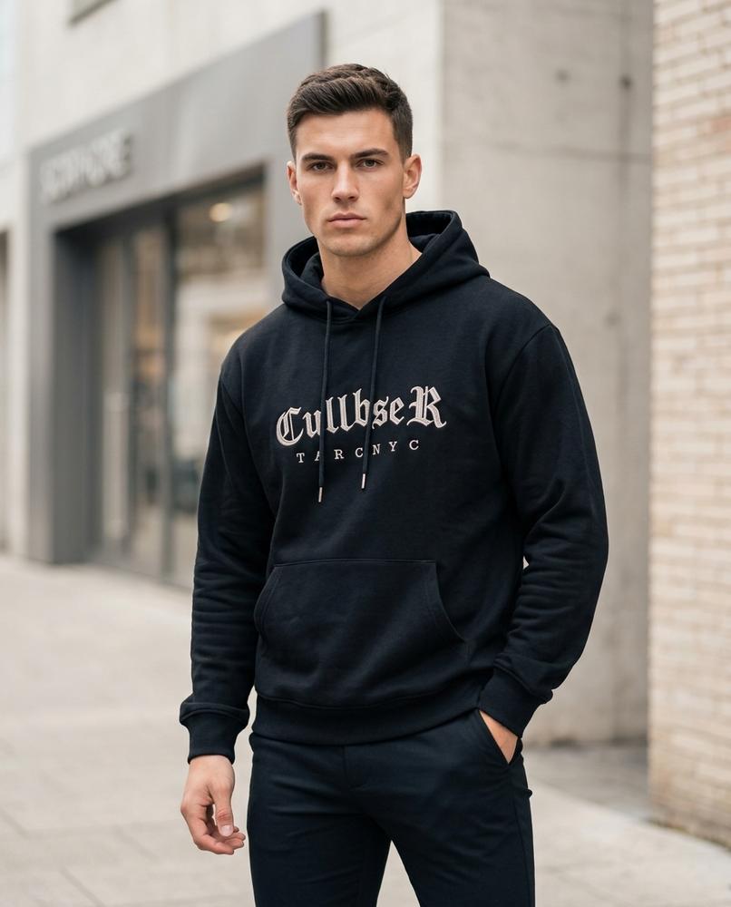 Zumieze - Semir | Embroidered Sueded Hoodie Men