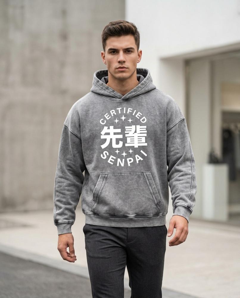 Zumieze - Rosen | Washed-Out Oversized Hoodie Unisex