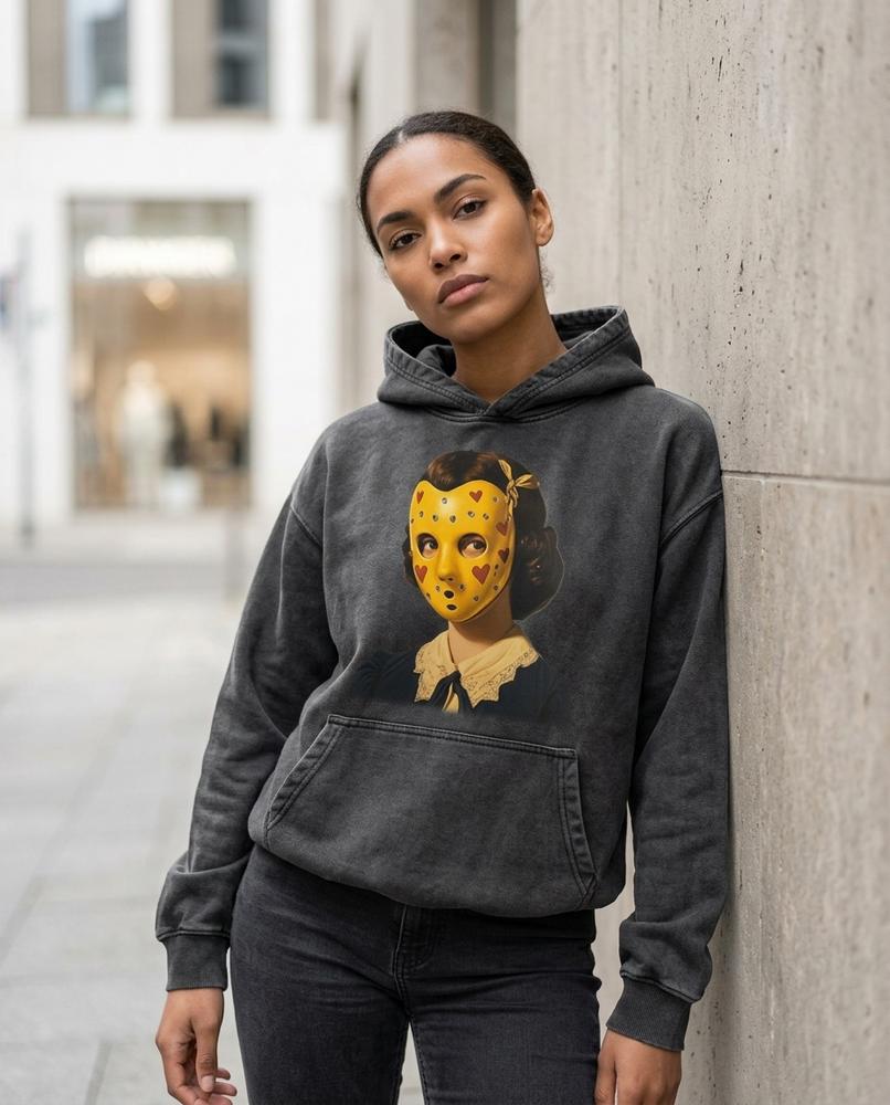 Zumieze - Novel | Printed Washed Hoodie Unisex