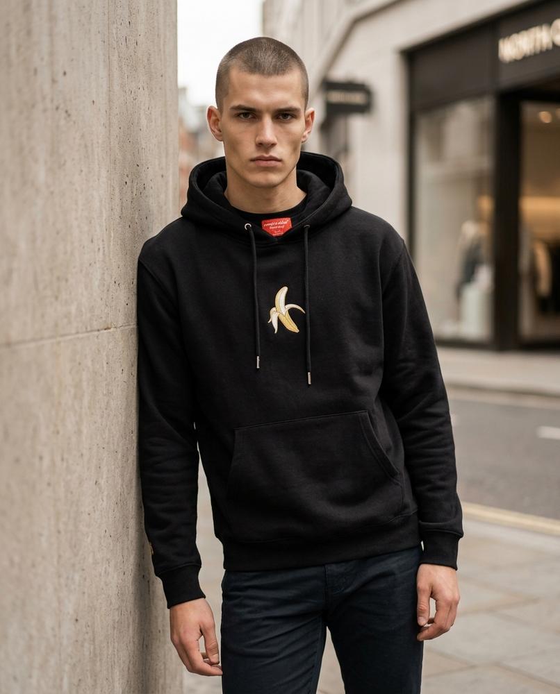 Zumieze - Tihal | Embroidered Cotton Hoodie Men
