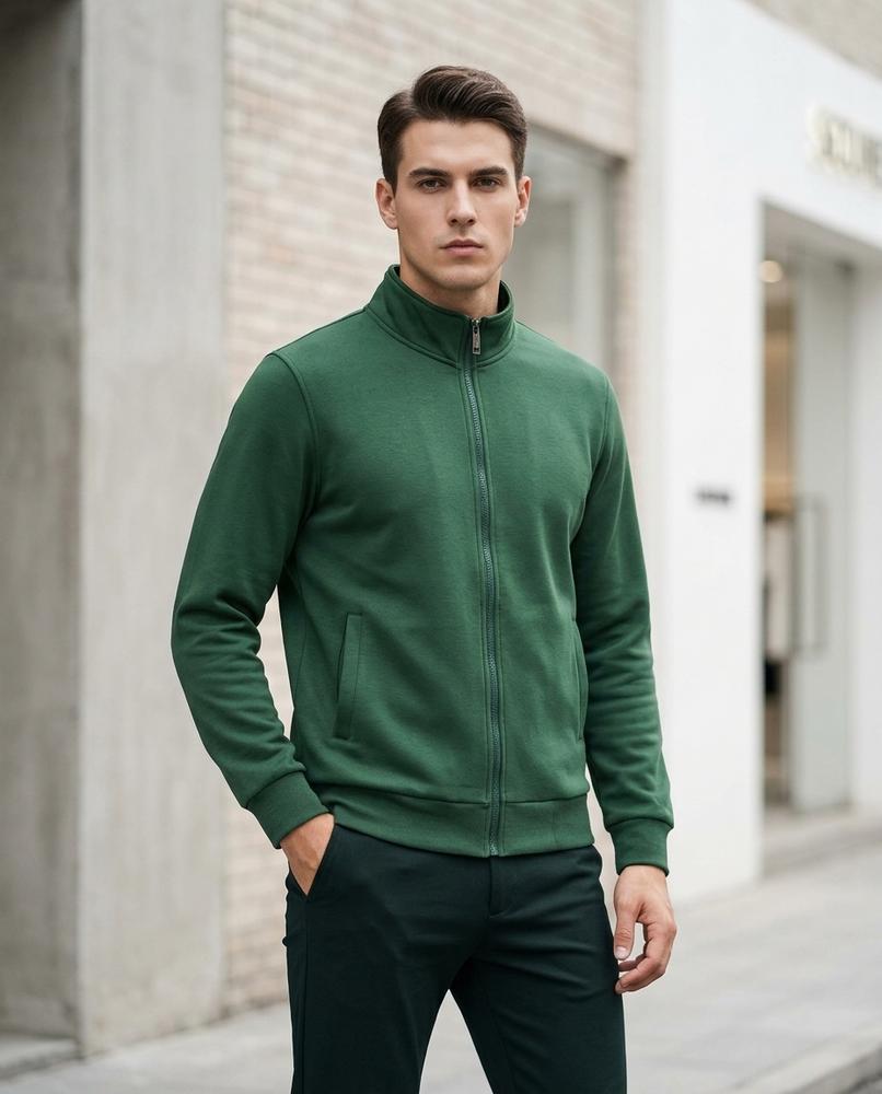 Zumieze - Zamer | Zip-Up High-Neck Sweatshirt Men