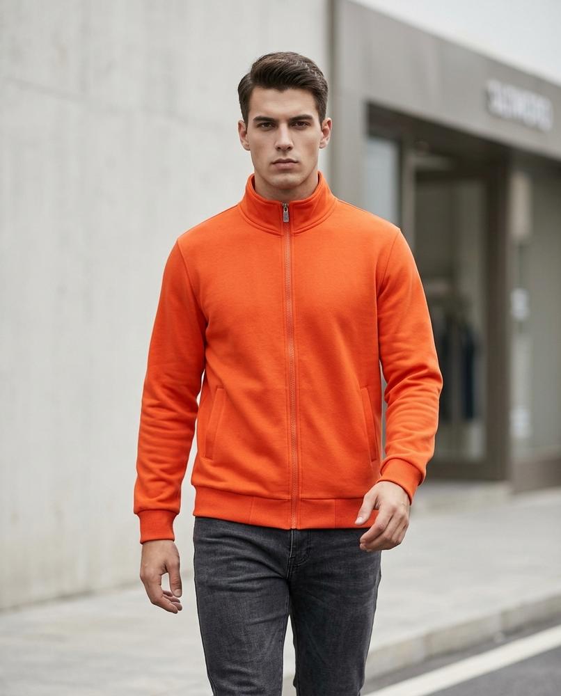 Zumieze - Zamer | Zip-Up High-Neck Sweatshirt Men