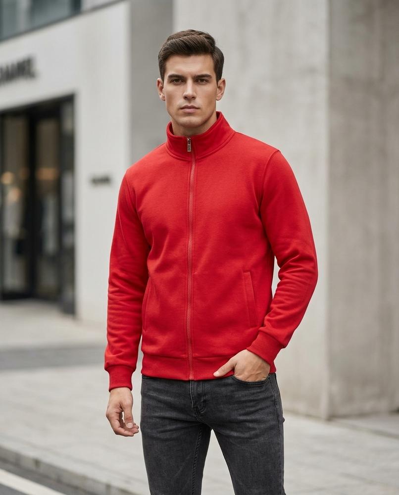 Zumieze - Zamer | Zip-Up High-Neck Sweatshirt Men