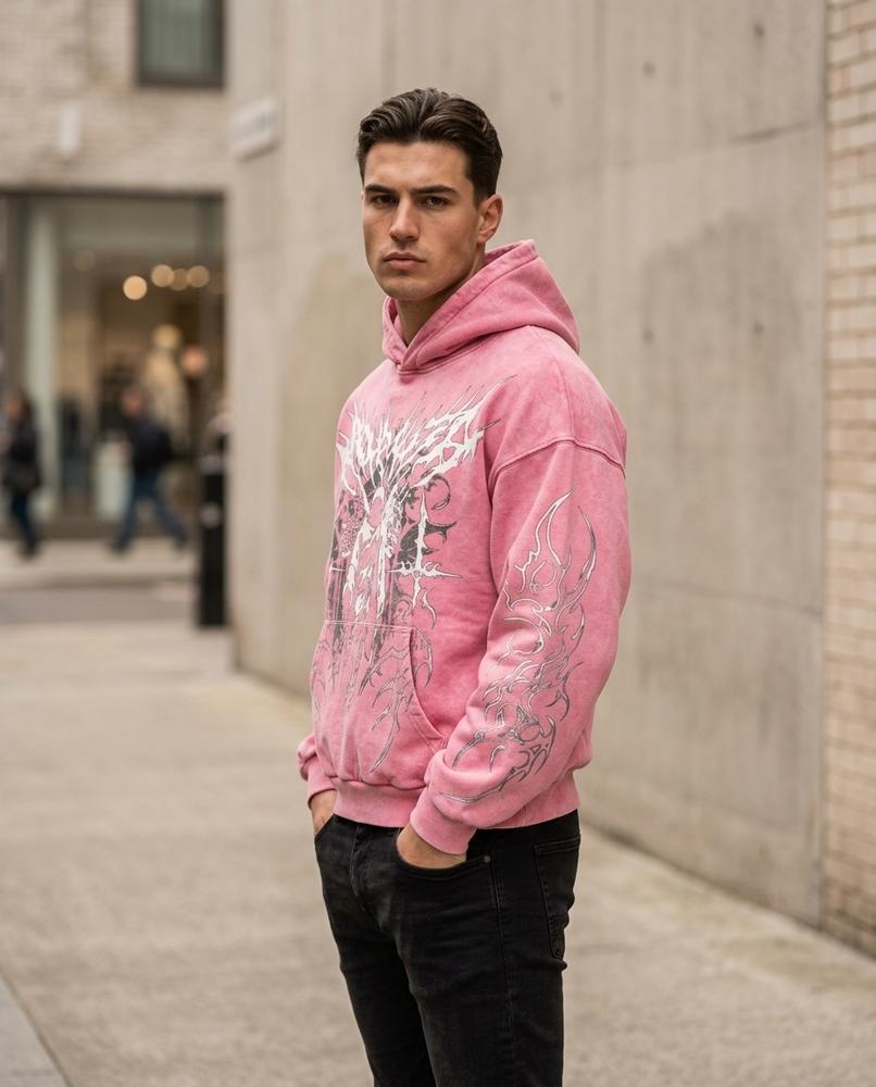 Zumieze - Selar | Oversized Graphic-Print Hoodie Men