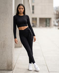 Zumieze - Arvin | Ribbed High-Waisted Pants Women