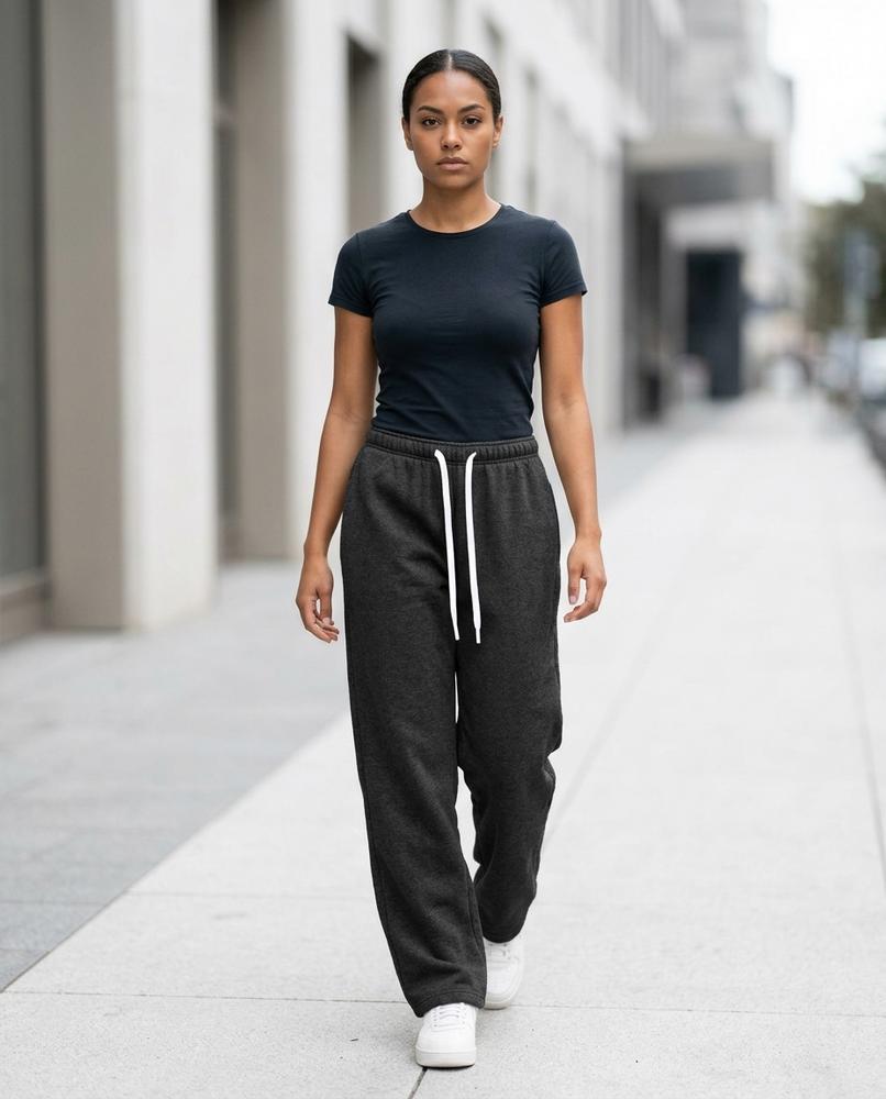 Zumieze - Elven | Straight-Leg Heathered Pants Women