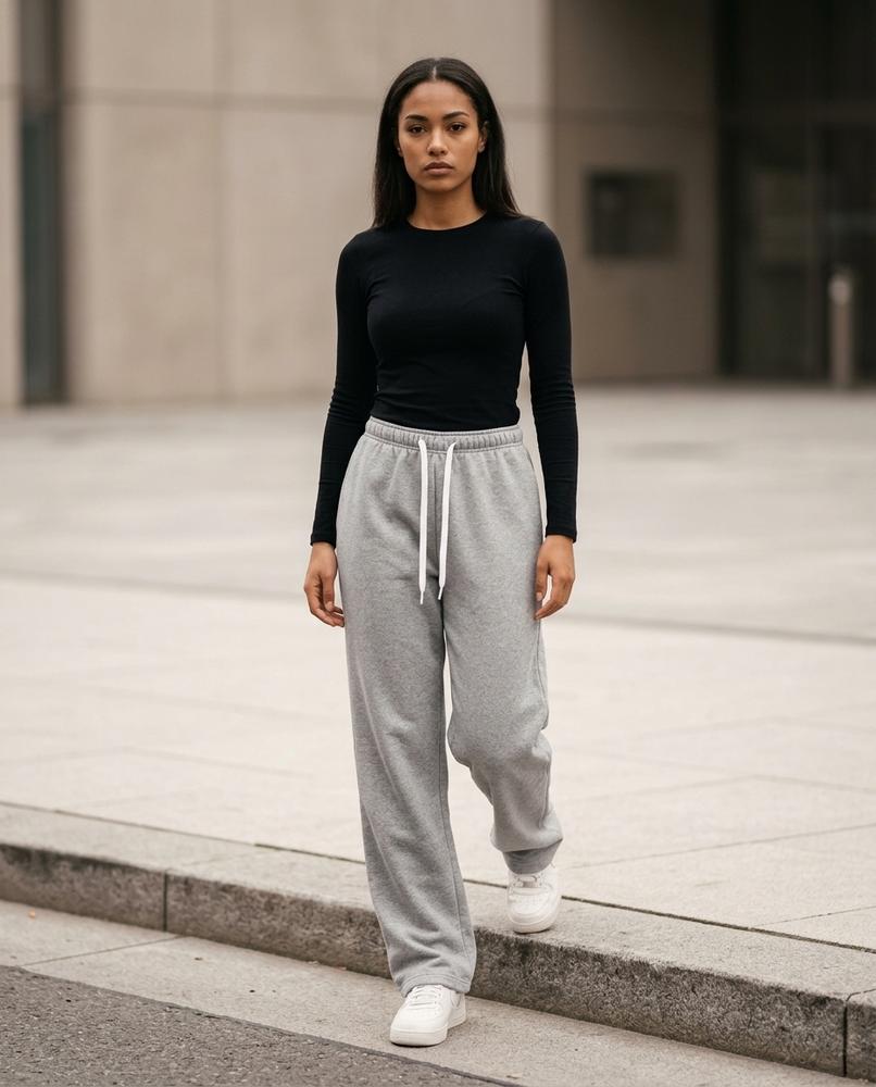 Zumieze - Elven | Straight-Leg Heathered Pants Women