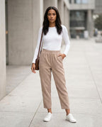 Zumieze - Yomel | Corduroy Elastic-Waist Pants Women